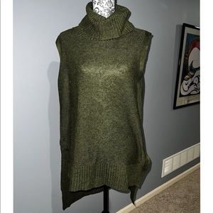 Oliver Tank top green turtleneck Large Sweater